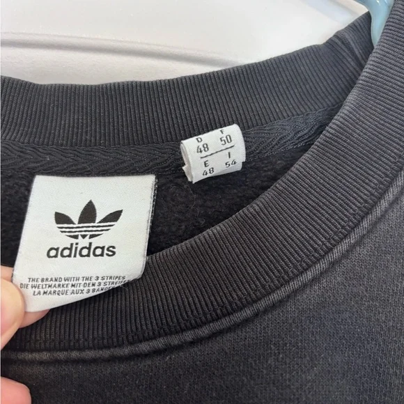 Adidas Women's Charcoal Crew Neck Sweater - Picture 4 of 5